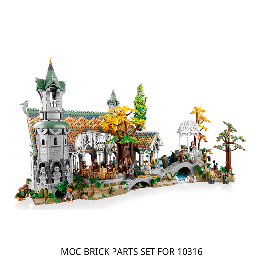 MOC bricks set for 10316  THE LORD OF THE RINGS: RIVENDELL